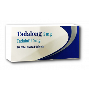 TADALONG 5 MG ( TADALAFIL ) 30 FILM-COATED TABLETS